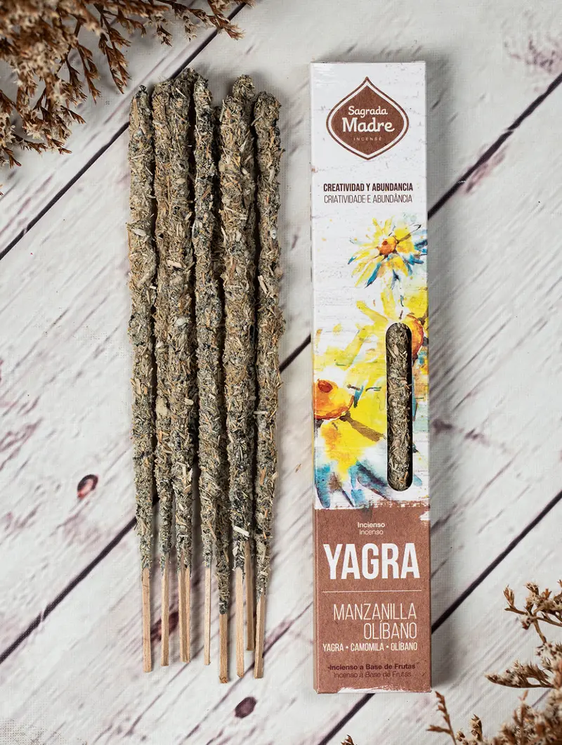 Vonné tyčinky Sagrada Madre - Yagra Kamilka + Kadidlo