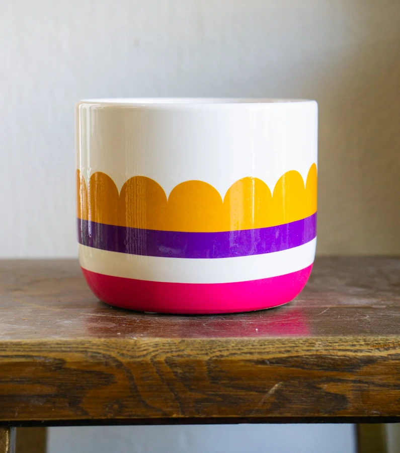 Keramický kvetináč "Retro" 