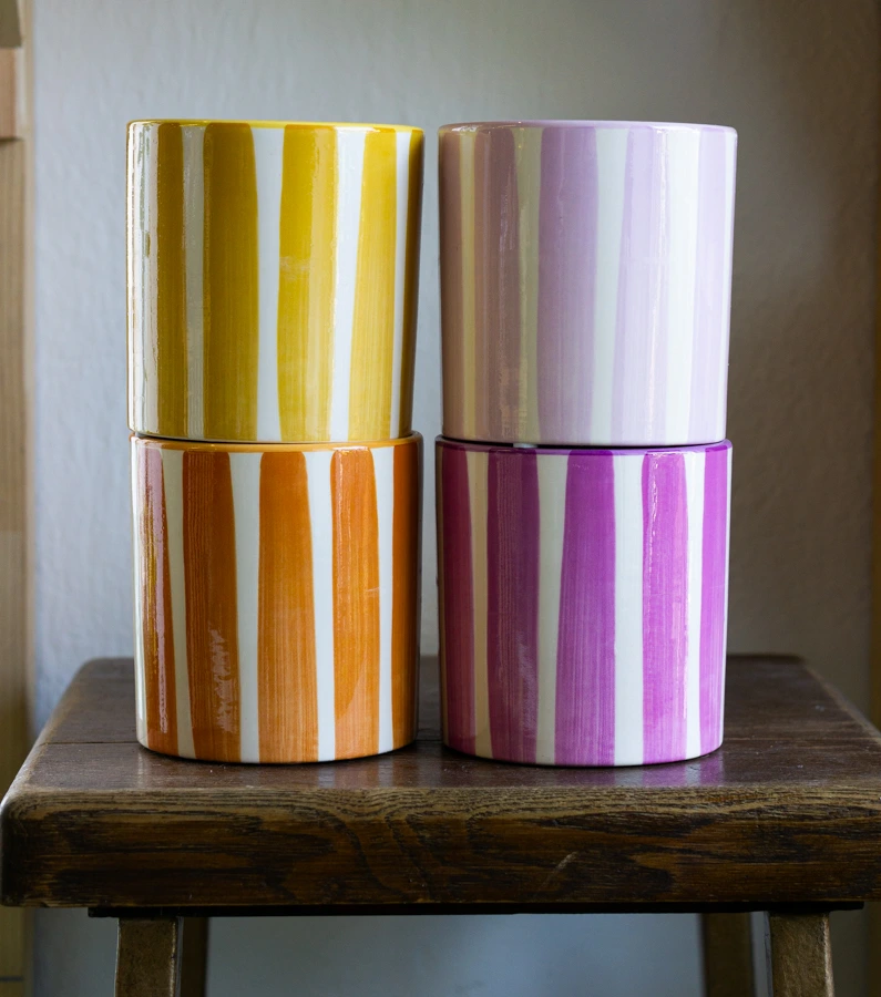 Keramický kvetináč "Vertical" 